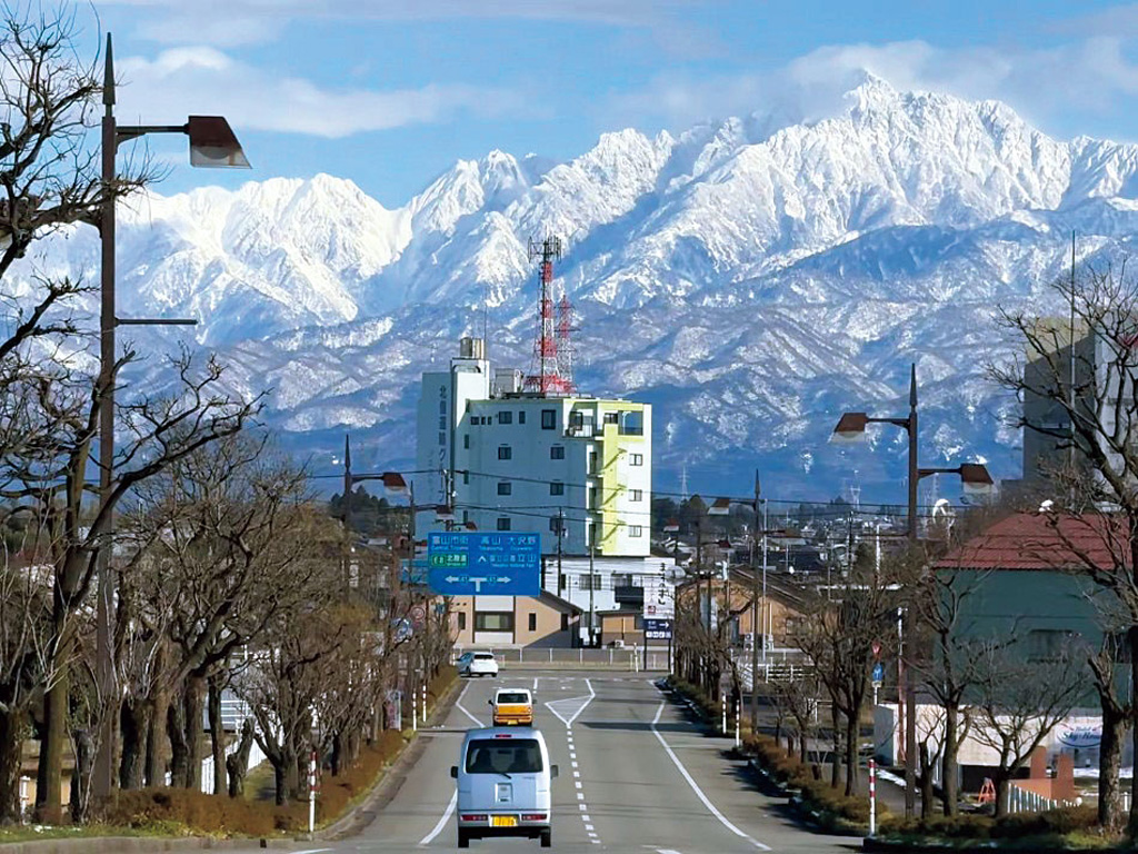 富山県道55号富山空港線(富山空港～富山市蜷川）