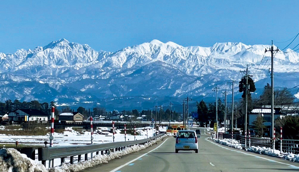 富山県道35号立山山田線(成子橋～富山市小黒)